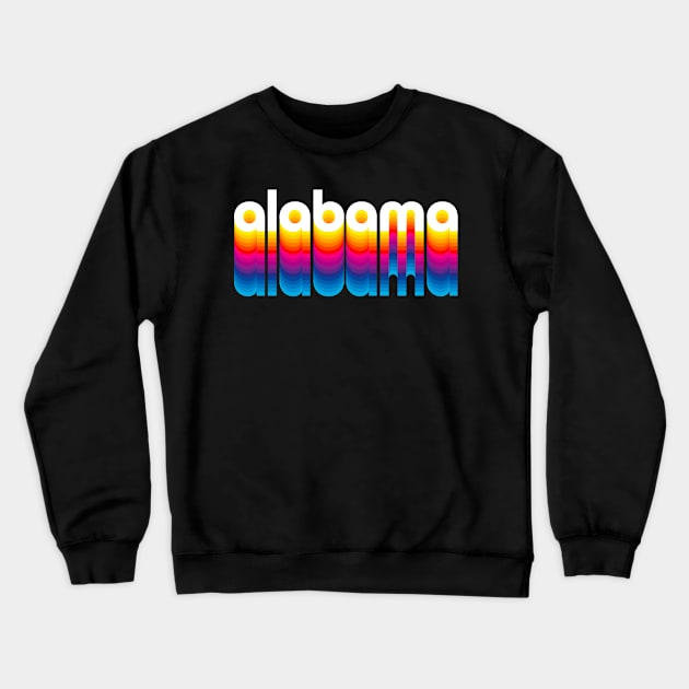 Alabama Pride - I Love Alabama - Vintage Alabama T-Design Crewneck Sweatshirt by Vector Deluxe